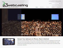 Tablet Screenshot of e3webcasting.com